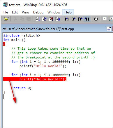 Breakpoints in debuggers