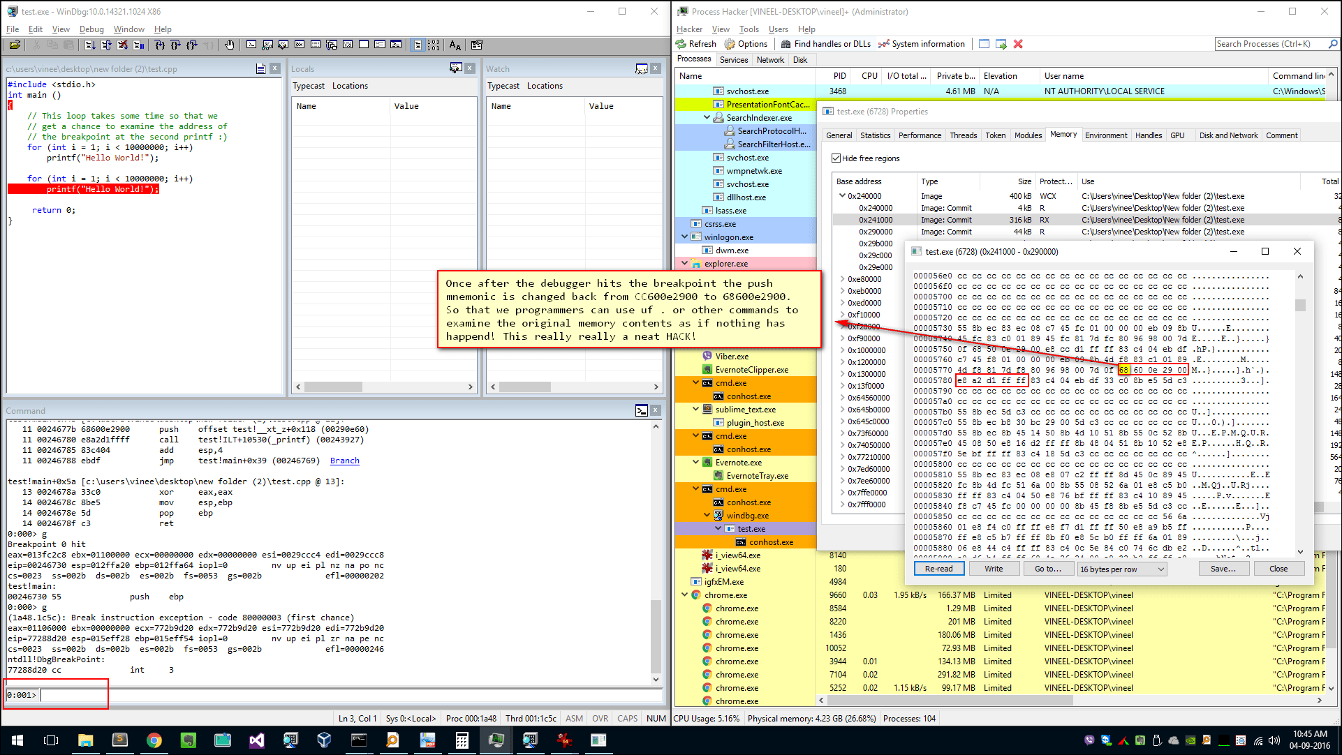 Breakpoints in debuggers